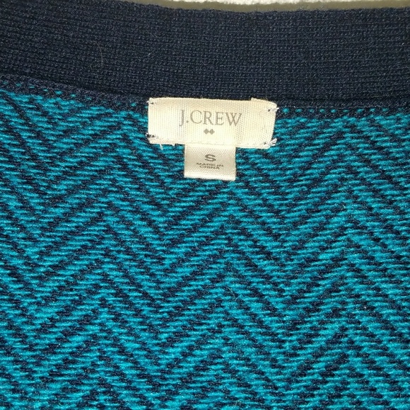 Sz Small J. Crew "Jackie" Herringbone Cardigan - Picture 3 of 5
